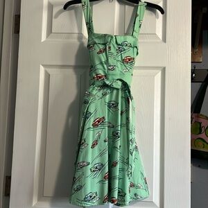 Classic Car print retro sundress